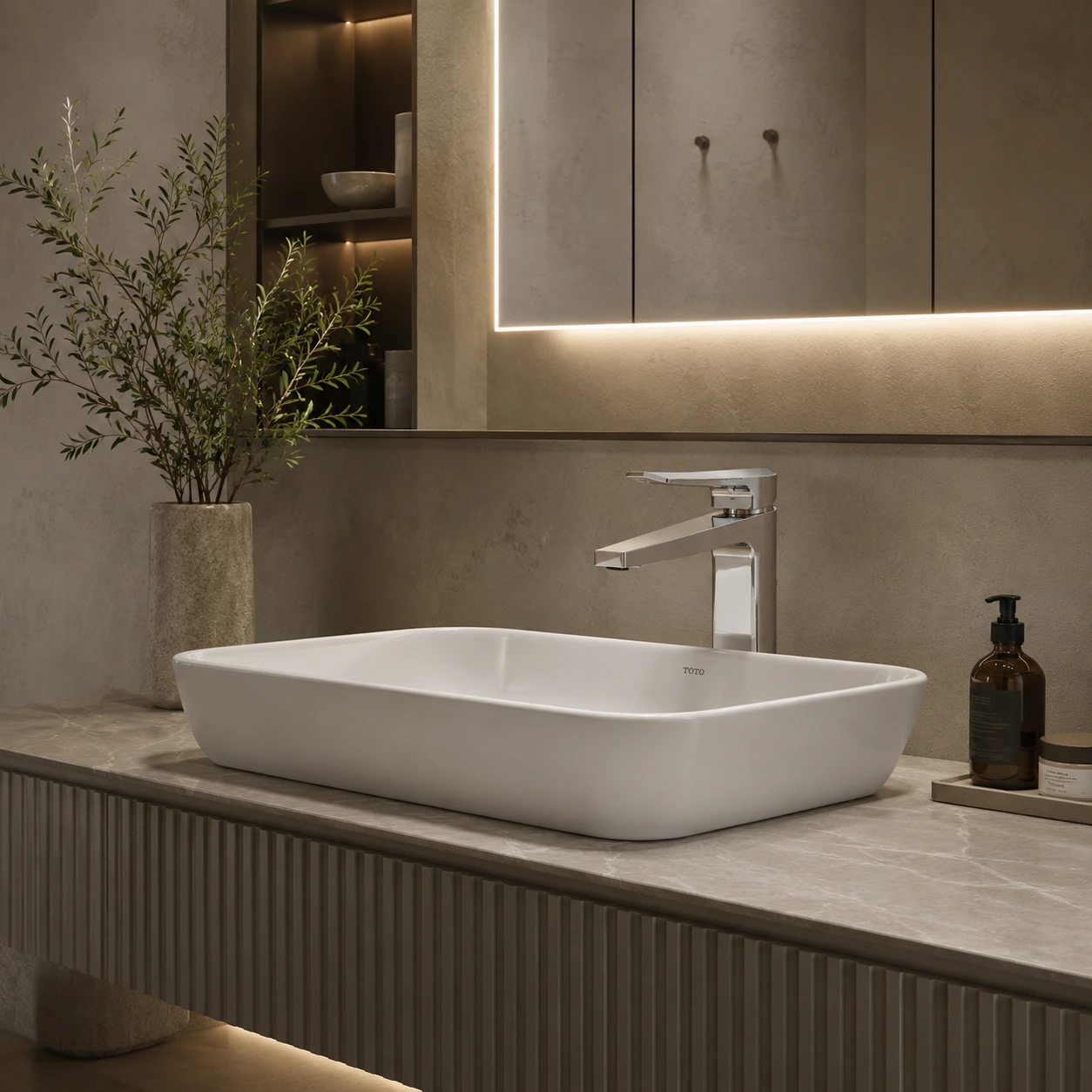 Vòi lavabo TOTO TLG163A0A – Dấu ấn lá Sakaki trong GN Series - ảnh 3