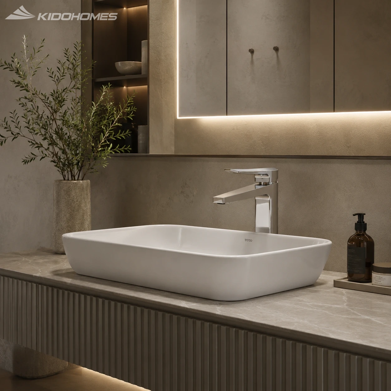 Vòi lavabo TOTO TLG163A0A – Dấu ấn lá Sakaki trong GN Series - Ảnh 4
