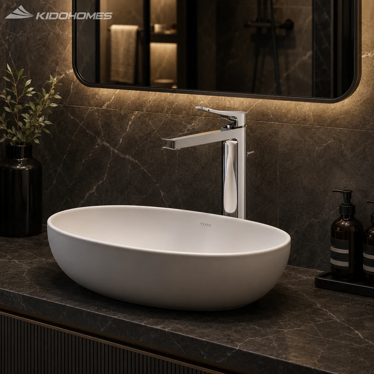 Vòi chậu rửa mặt TOTO TLG163E0A – Thân cao GN Series cho chậu đặt bàn - Ảnh 2