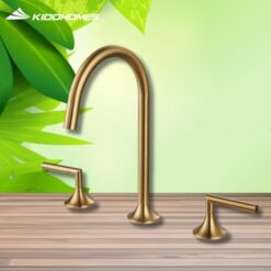 Vòi rửa mặt lắp bàn đá nóng lạnh Torino Fratini Torino Gold model 39041727GL