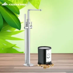 Vòi sen bồn tắm đặt sàn GROHE Lineare 23792001 kết hợp bộ âm 29086000