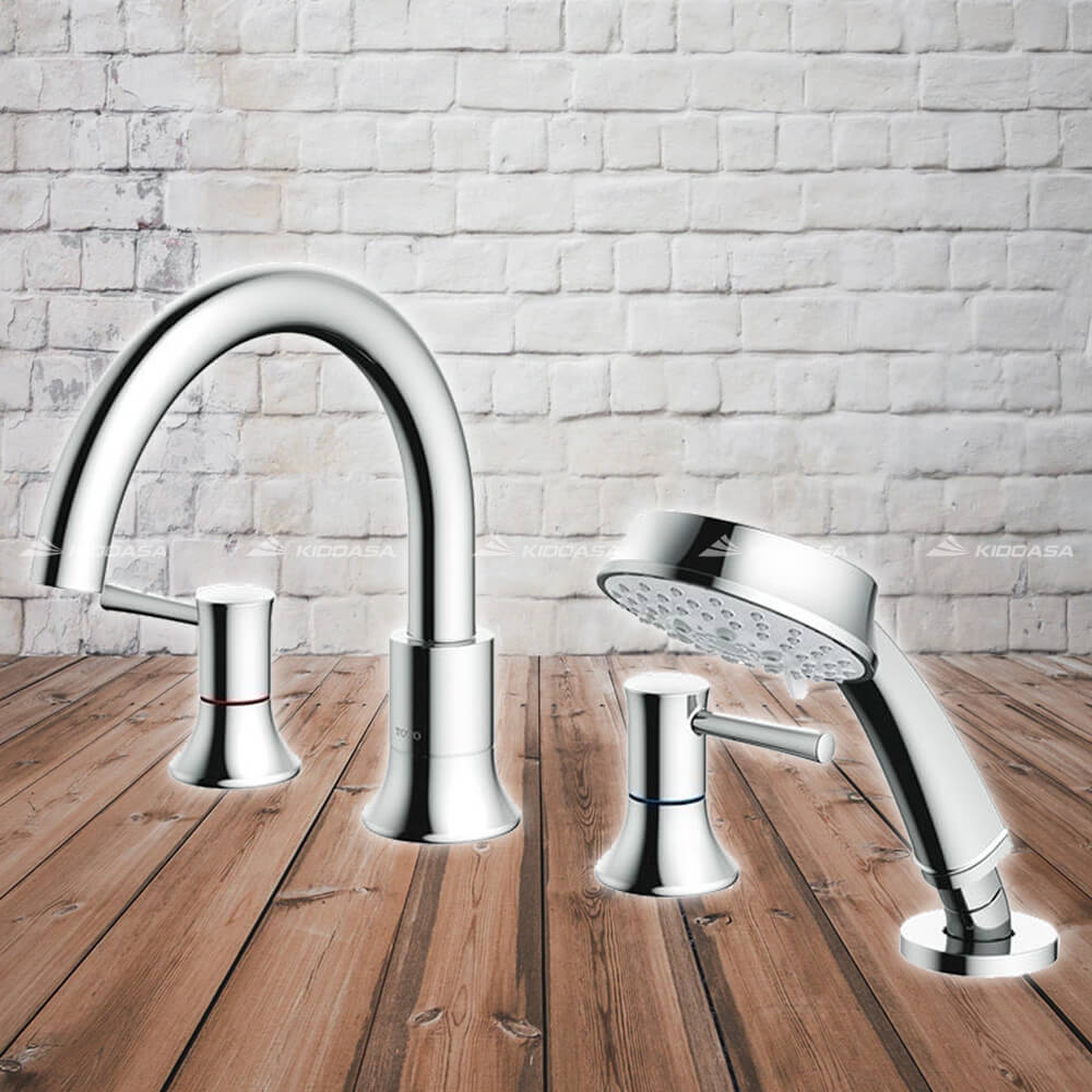 Vòi xả bồn nóng lạnh kèm sen tắm TOTO TBS02202B