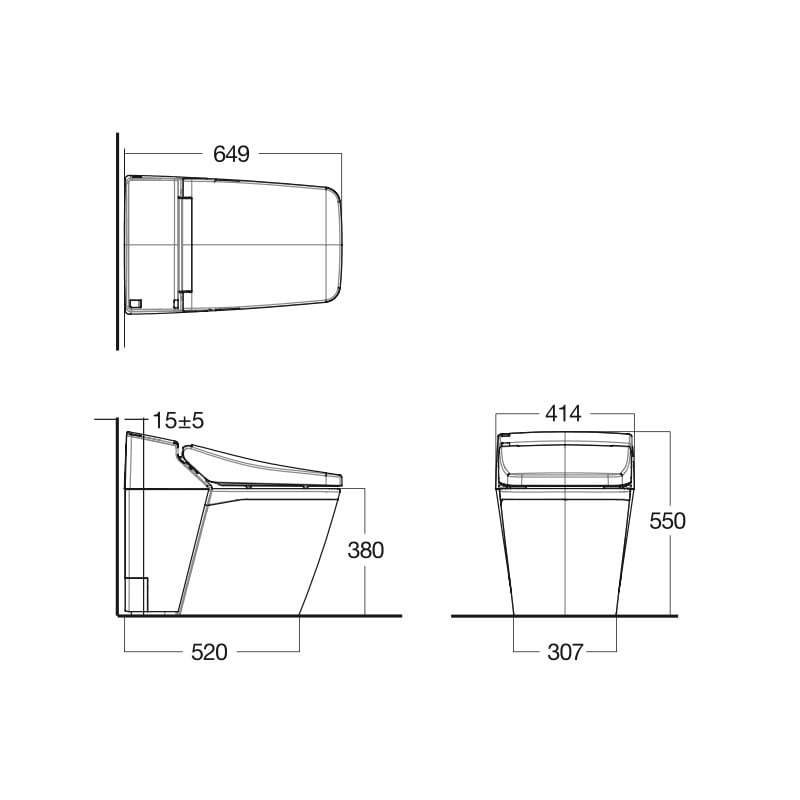 Bồn cầu điện tử AMERICAN STANDARD WP-1806